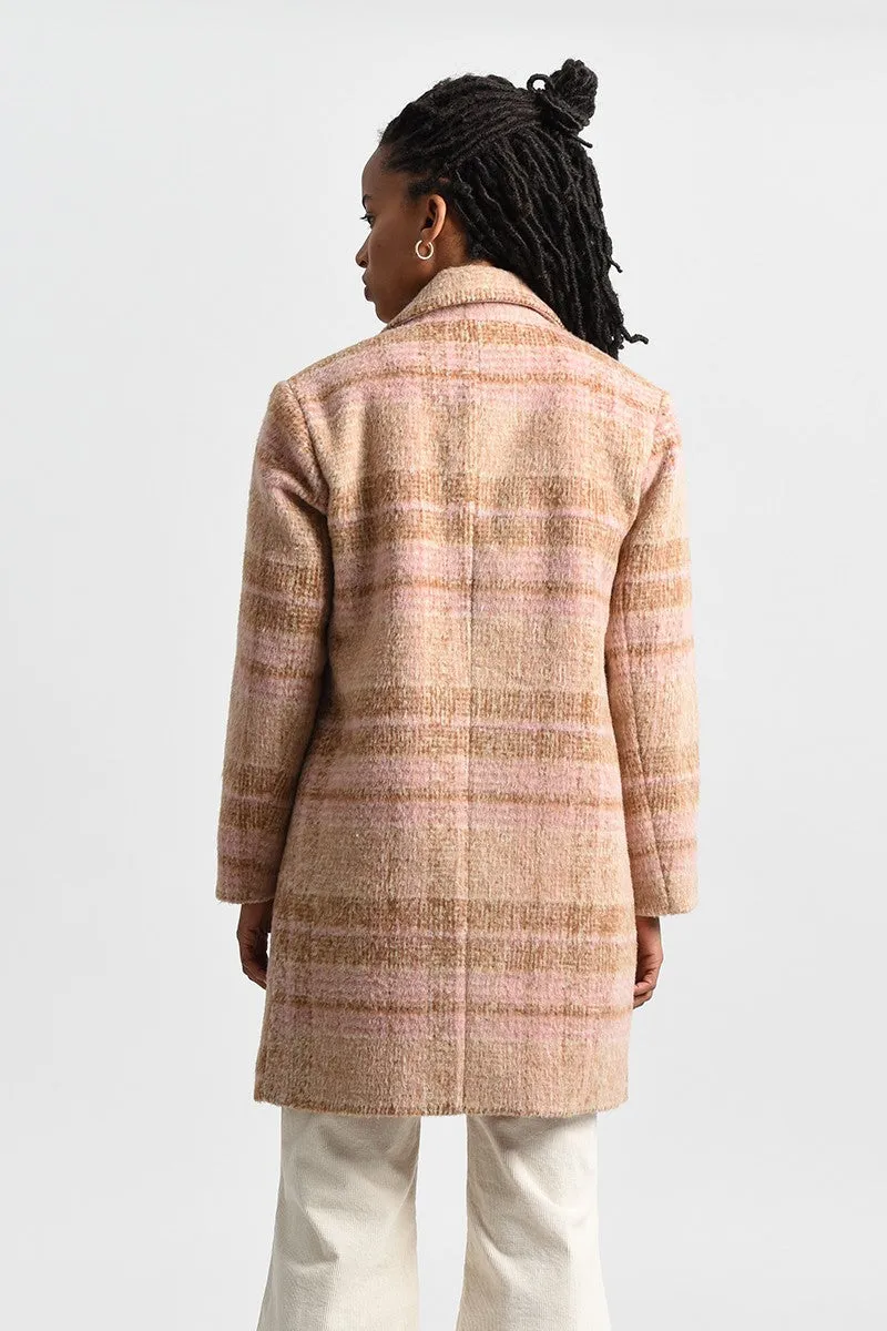 Mid-Length Plaid Overcoat