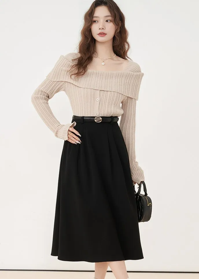 MIDI FLARE SKIRT