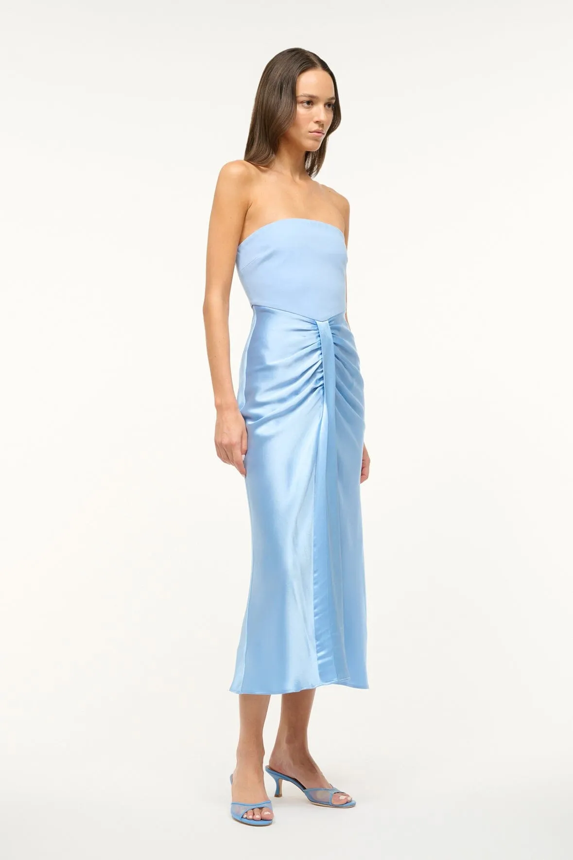 MIDI WAYFARING DRESS | AZURE