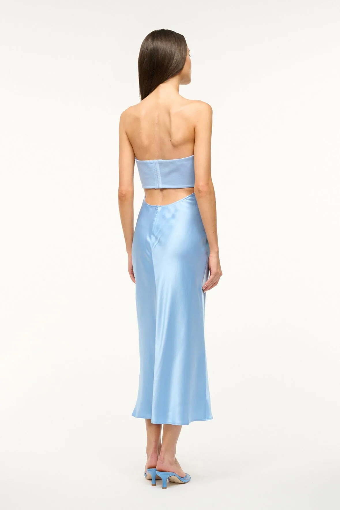 MIDI WAYFARING DRESS | AZURE