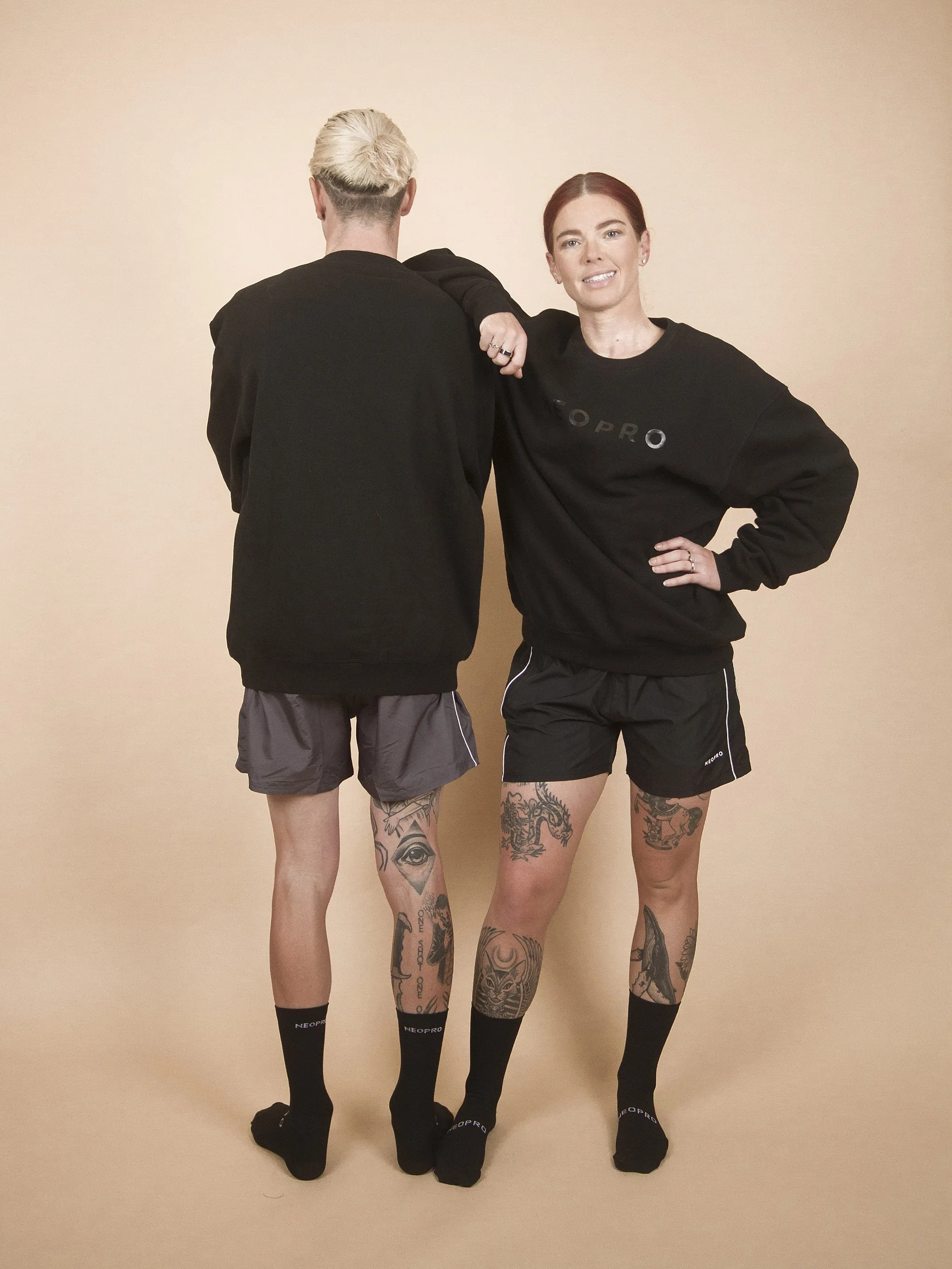 NeoPro Black Crew Neck Sweater