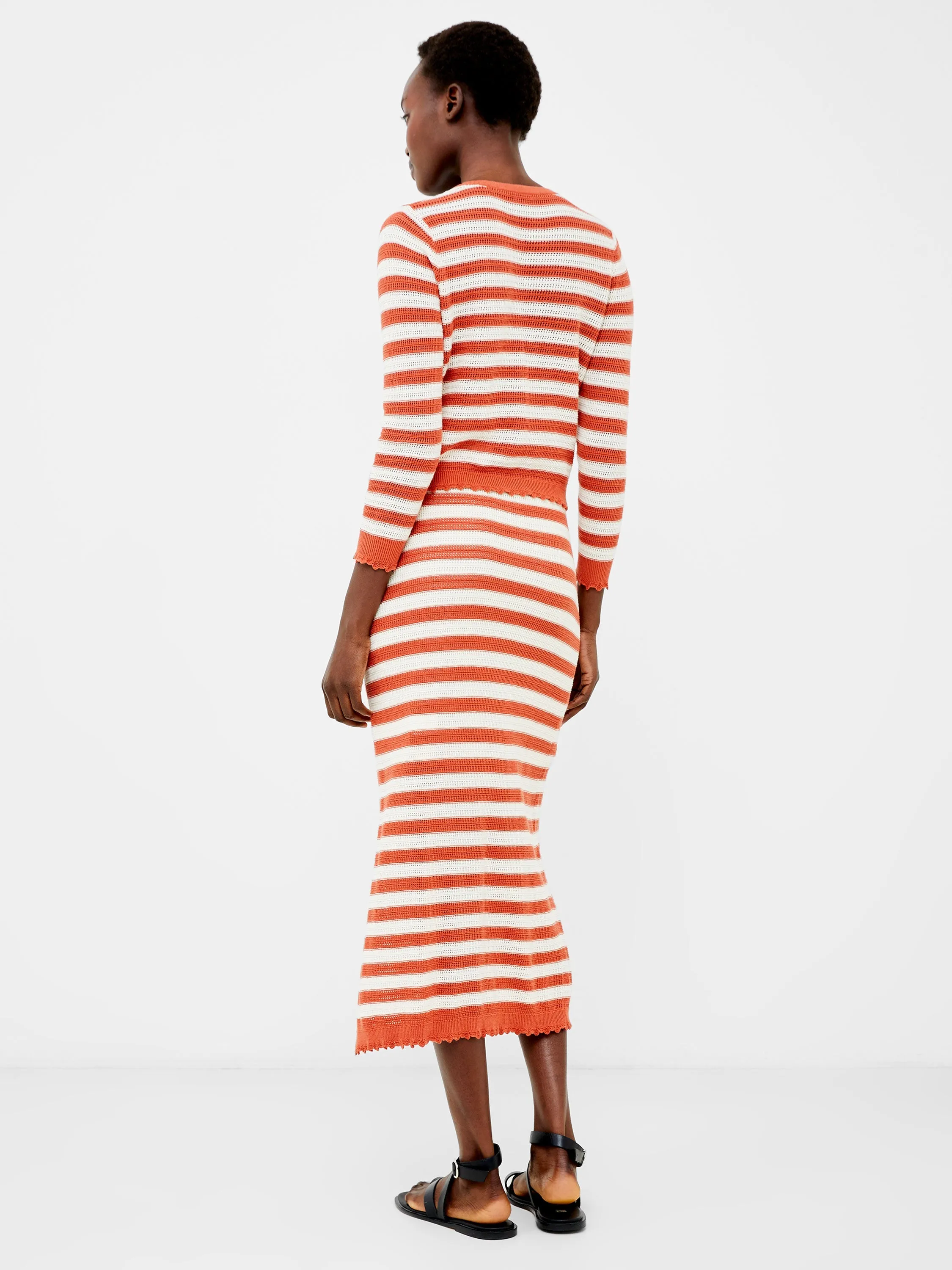 Nesta Stripe Midi Skirt