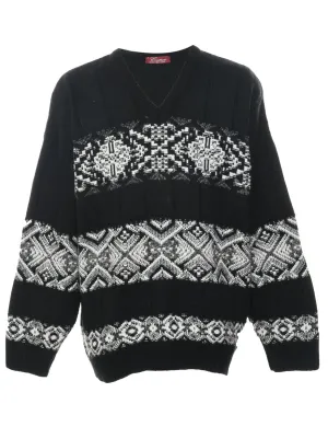 Nordic Black Jumper - L