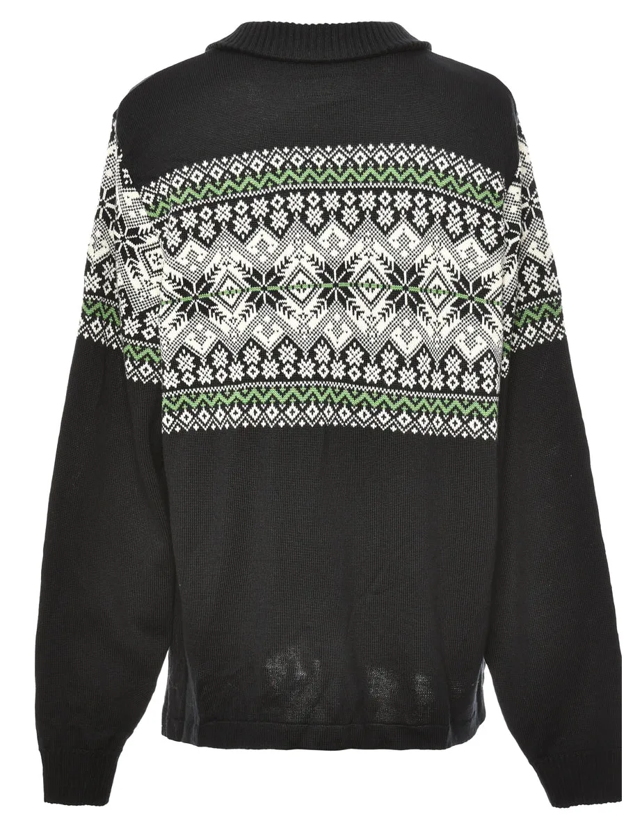 Nordic Black Jumper - XL