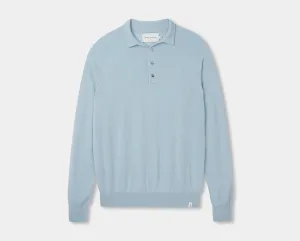 Ocean Long Sleeve Wool Polo