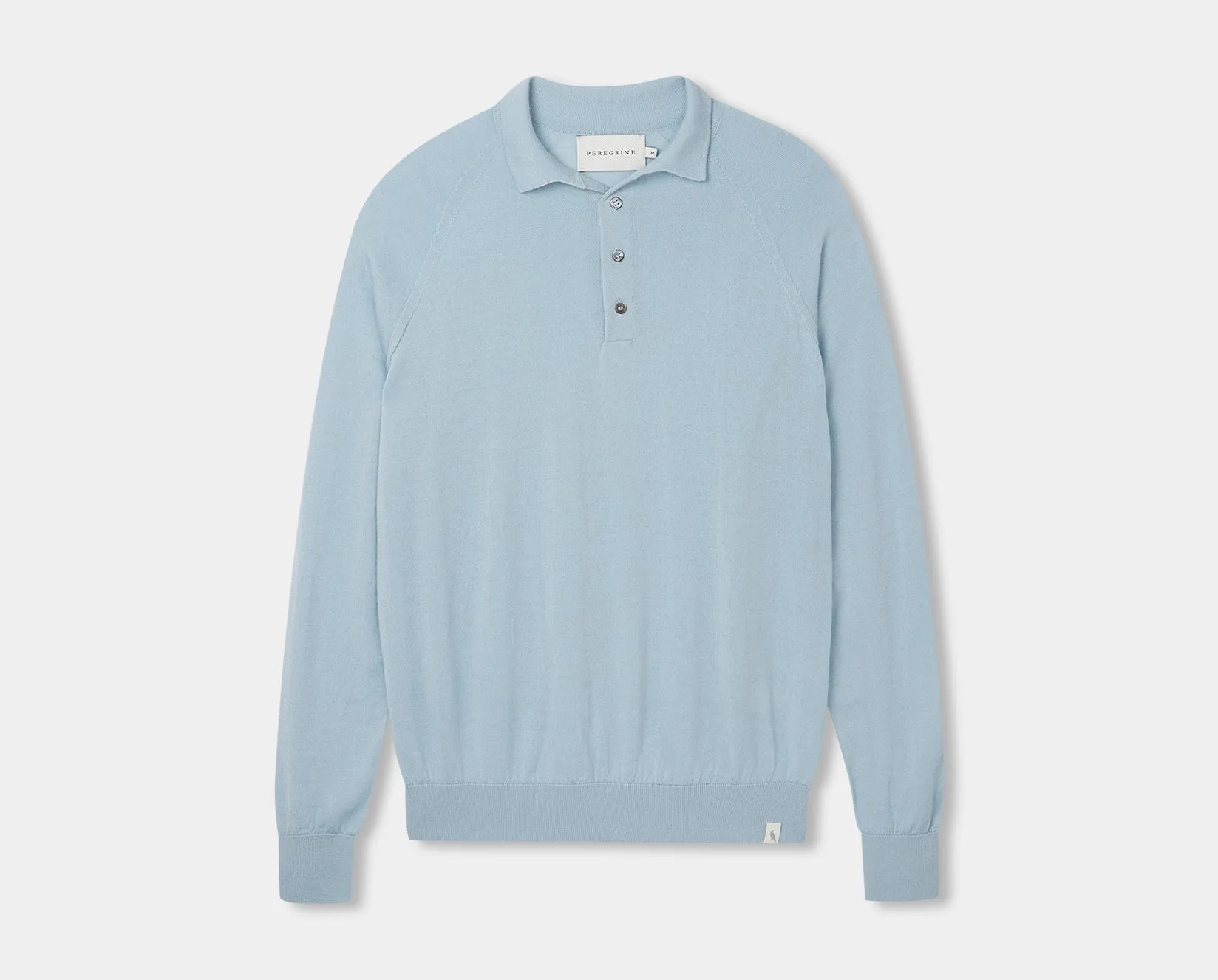 Ocean Long Sleeve Wool Polo