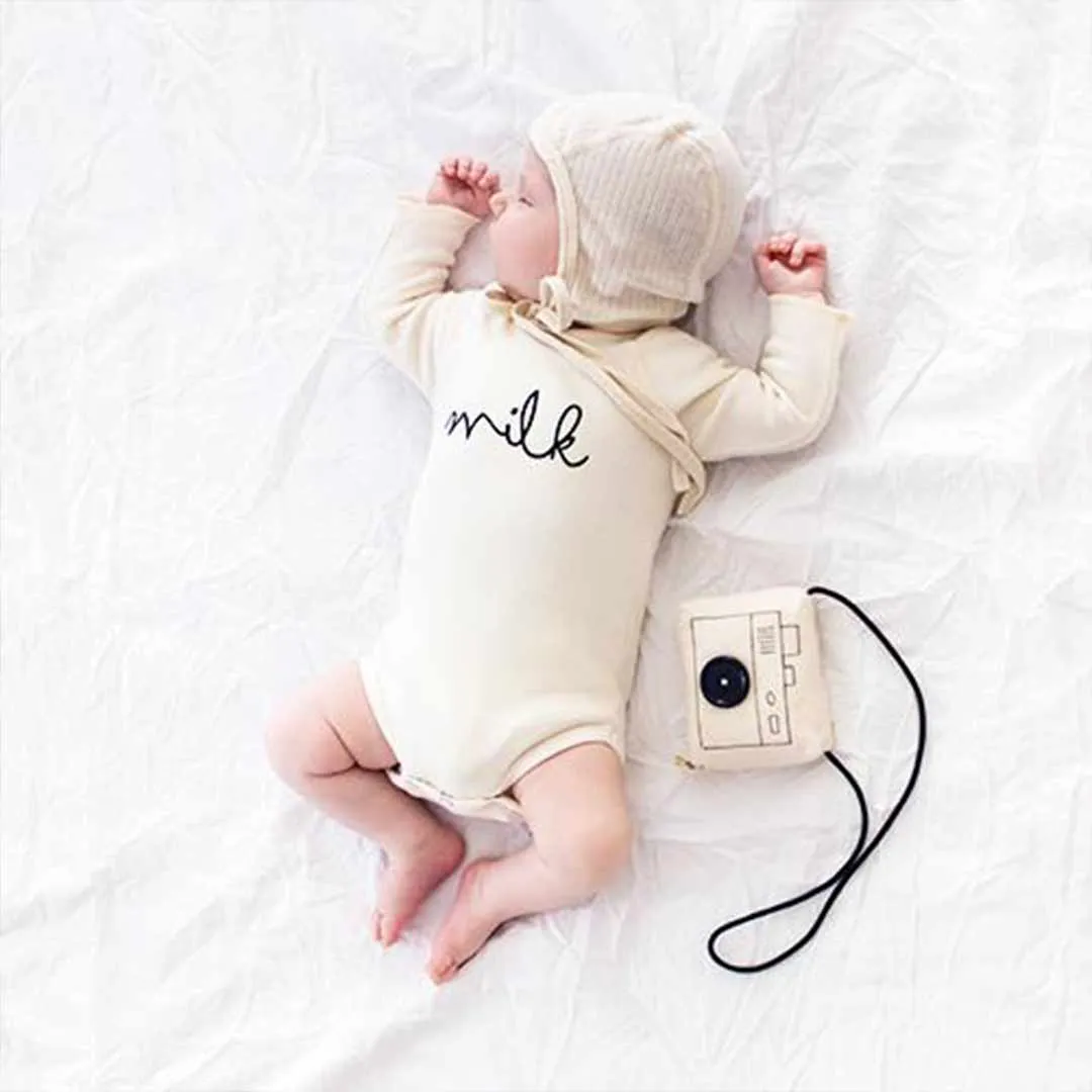 Organic Zoo Milk Bodysuit - Natural