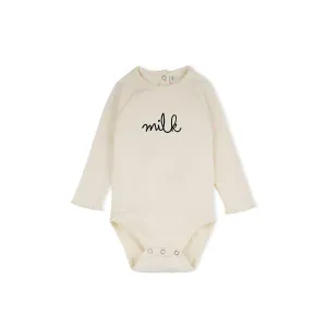 Organic Zoo Milk Bodysuit - Natural