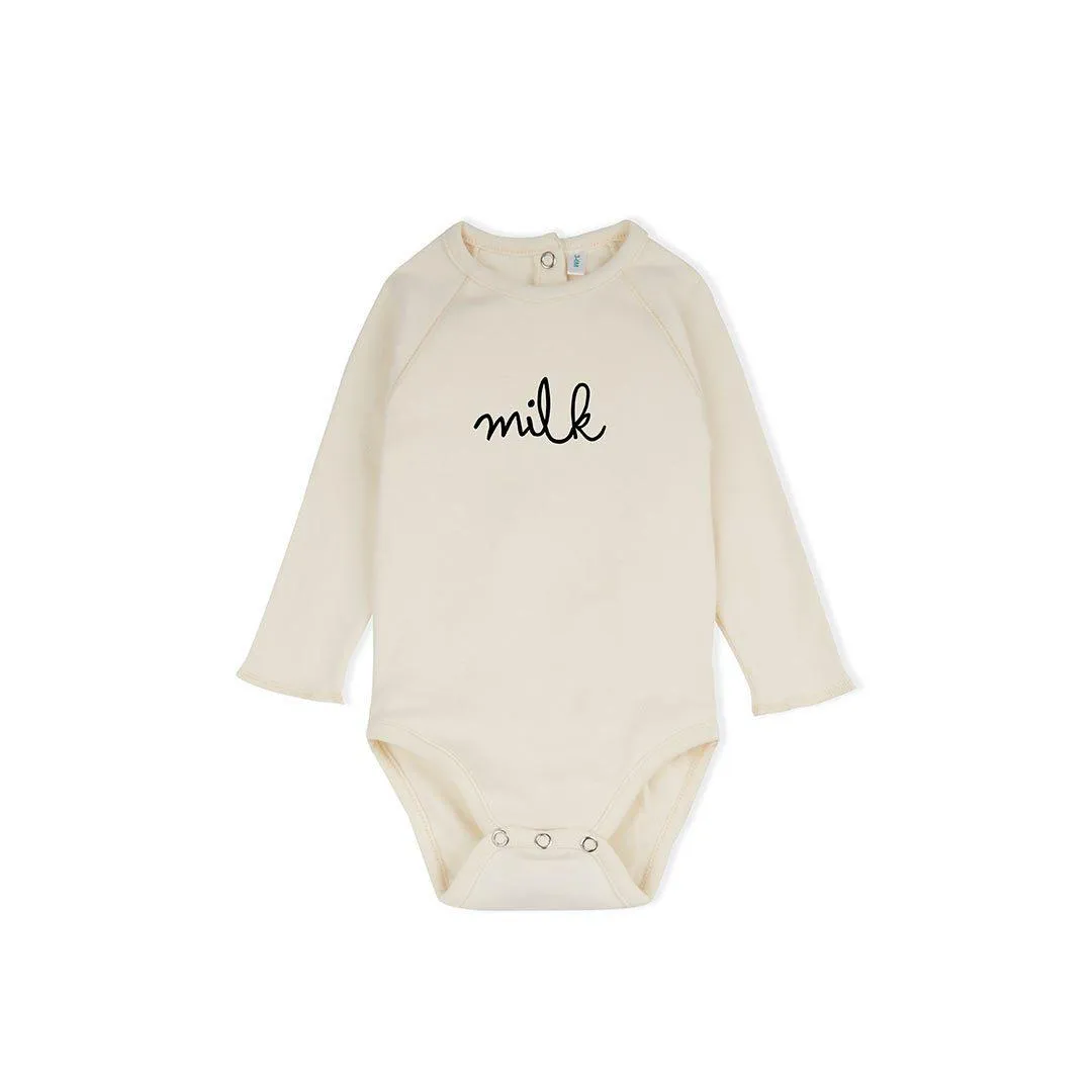 Organic Zoo Milk Bodysuit - Natural