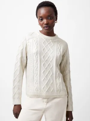 Otilia Foil Cable Knit Jumper