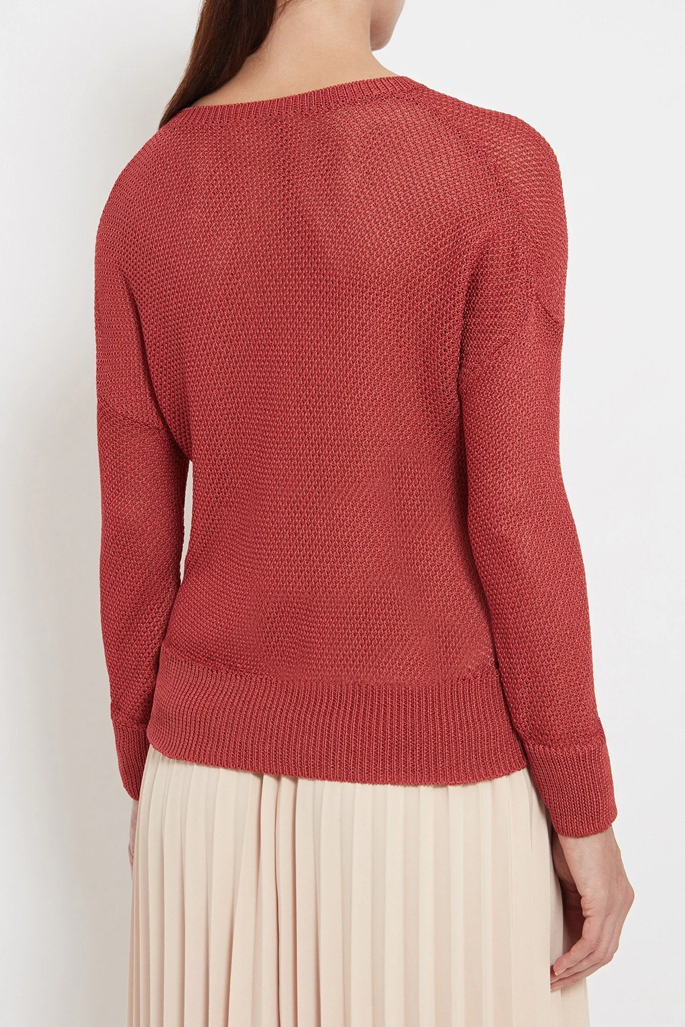 Paige Sweater: Open Mesh Weave Sweater