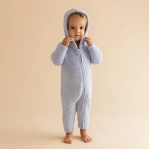 Periwinkle Cuddle Hooded Romper