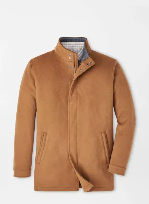 Peter Millar Crown Flex Fleece City Coat In Hazelwood