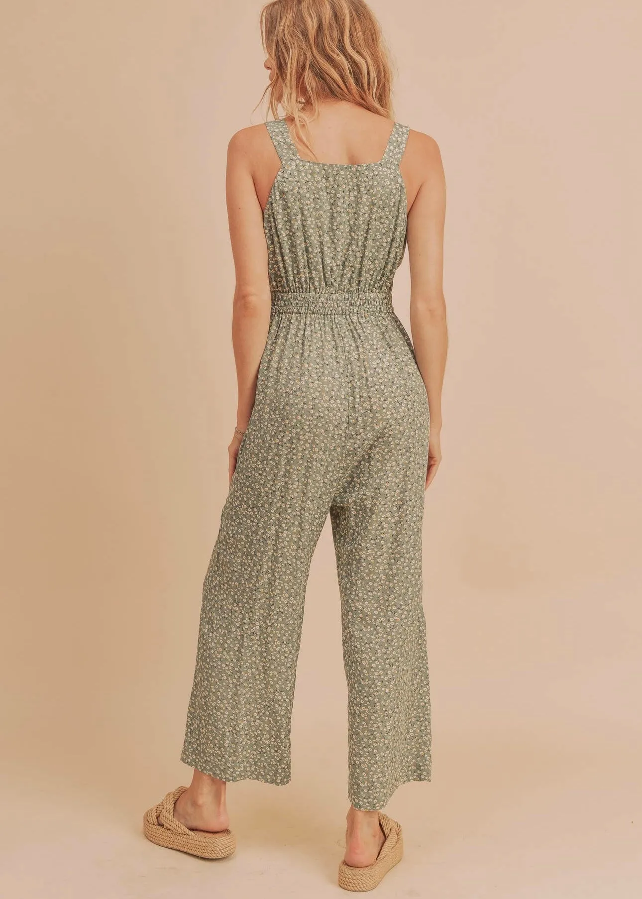 Piper Floral Button Jumpsuit