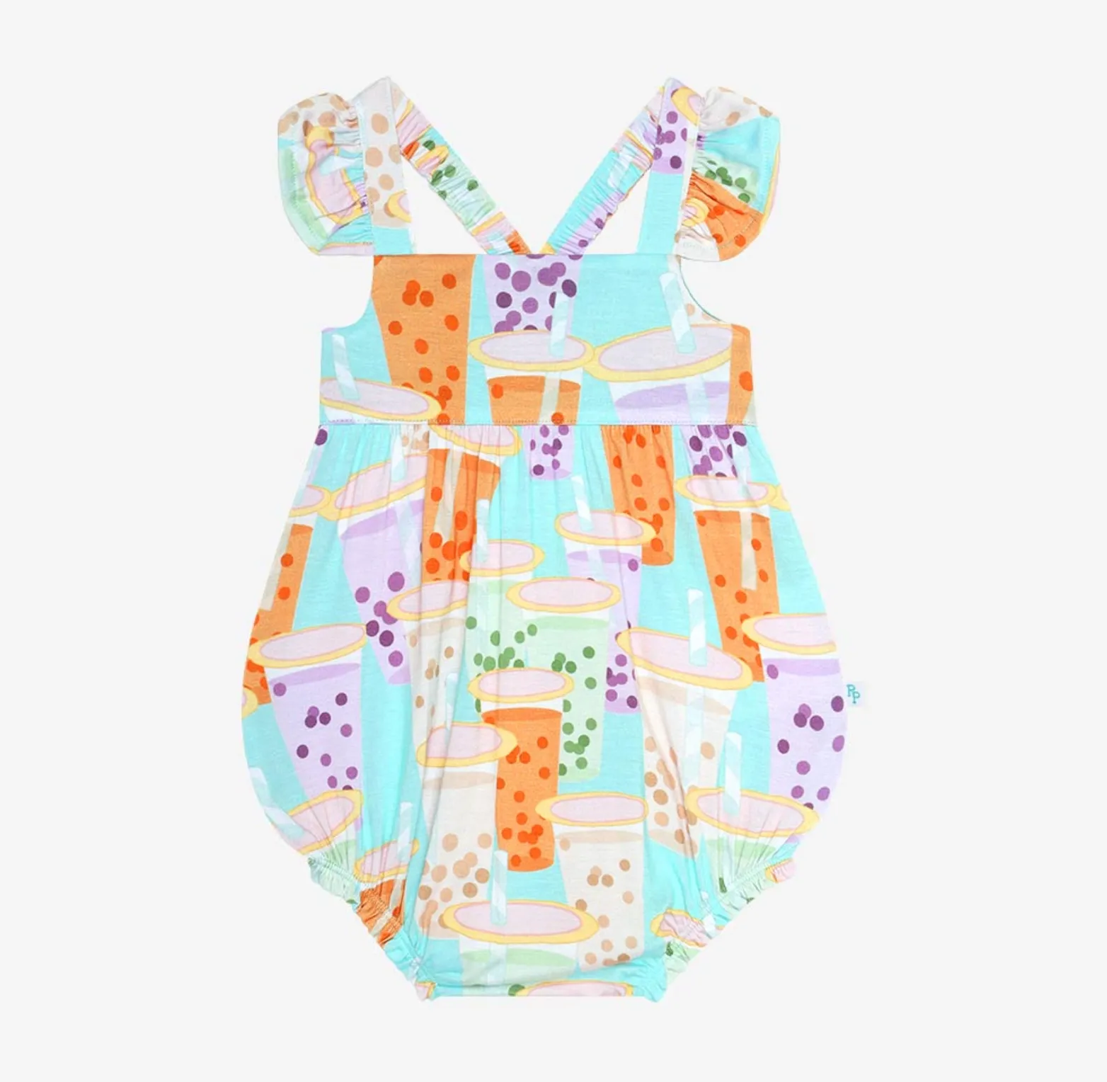 Posh Peanut Boba Time Bubble Romper