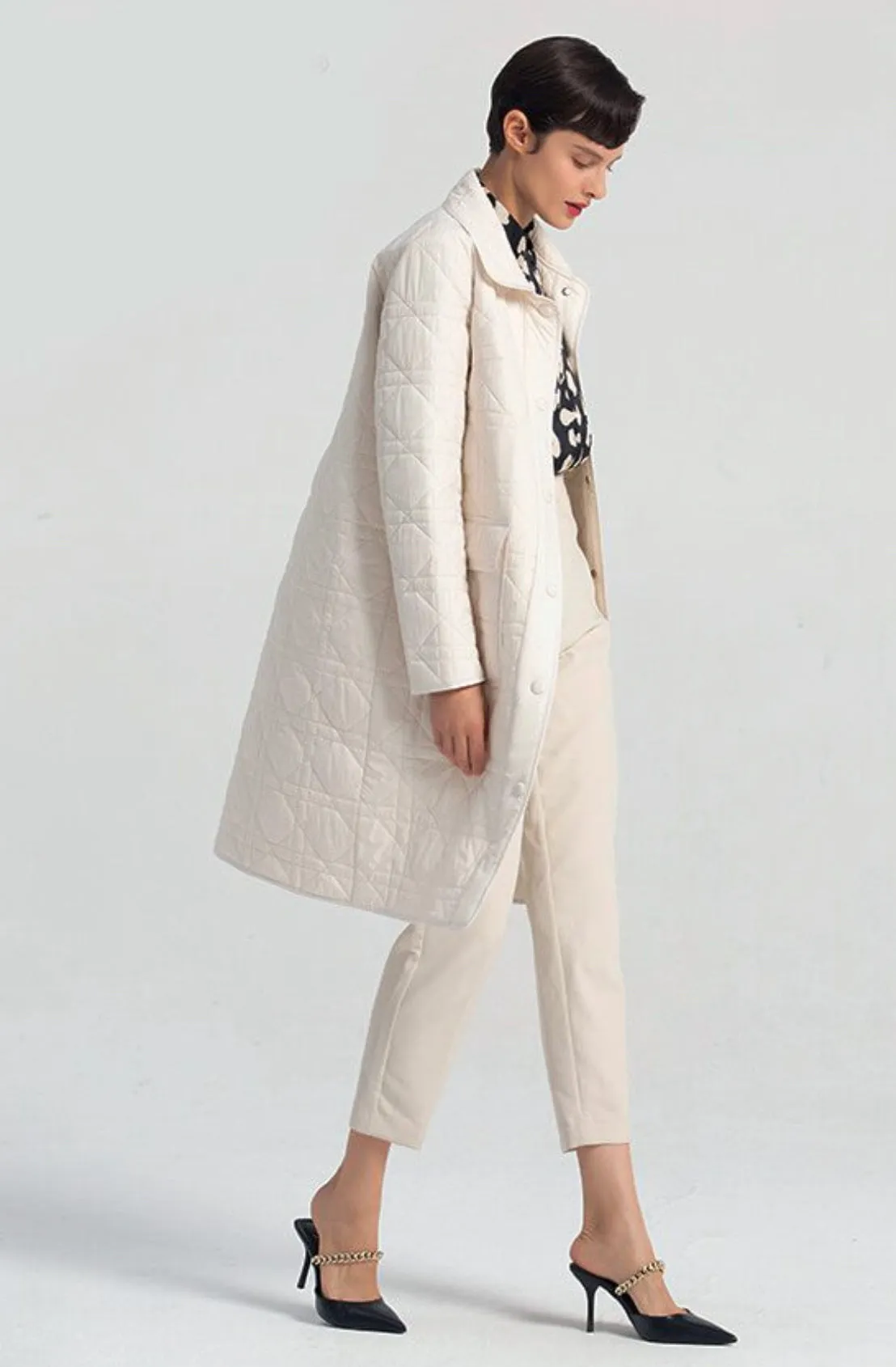 Premium Diamond Quilted Coat