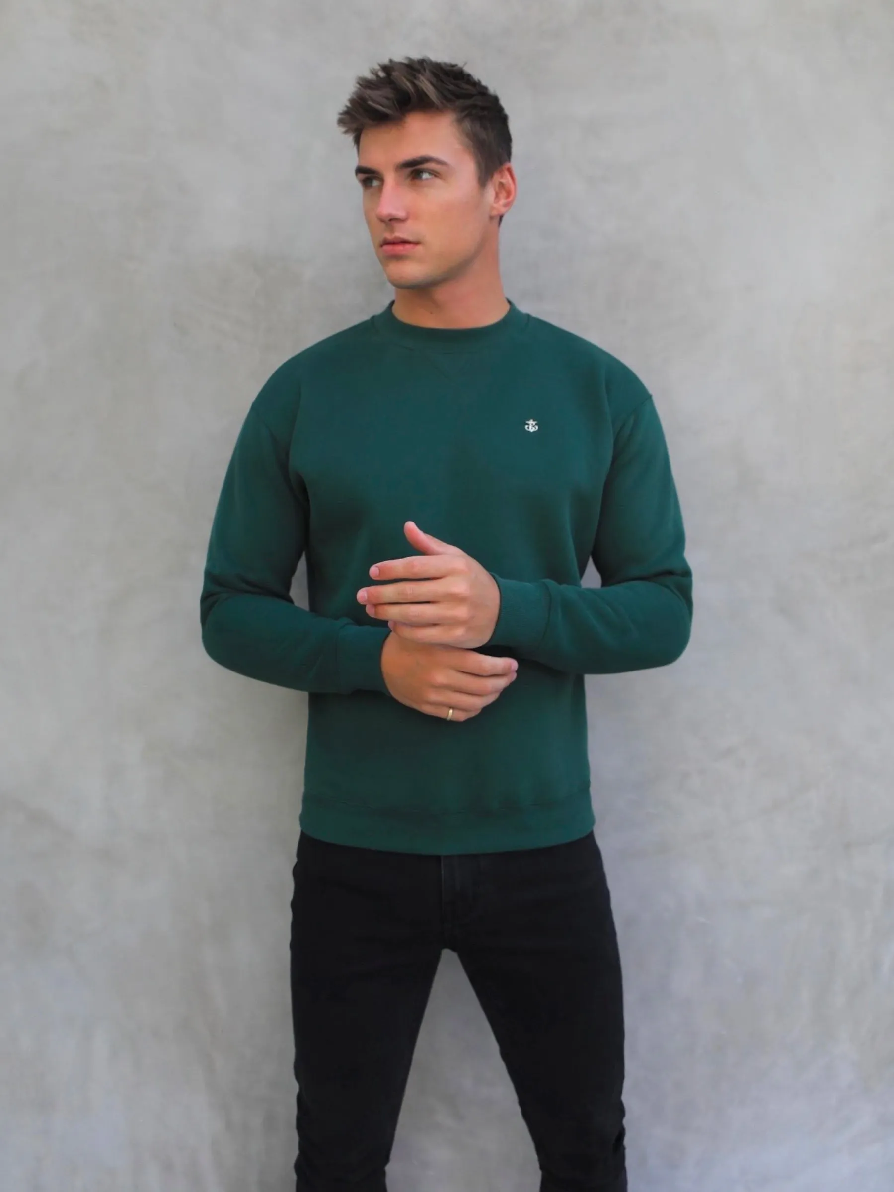 Preston Relaxed Jumper - Green