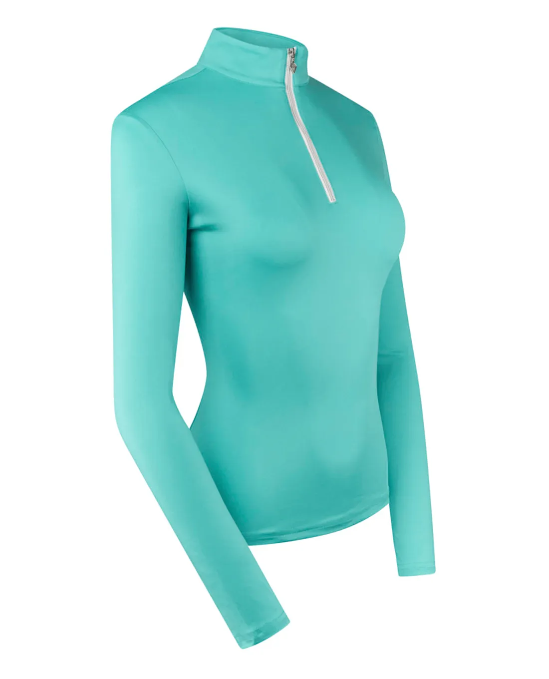 PURE GOLF Tranquility Mid-Zip Top 443 Ocean Blue