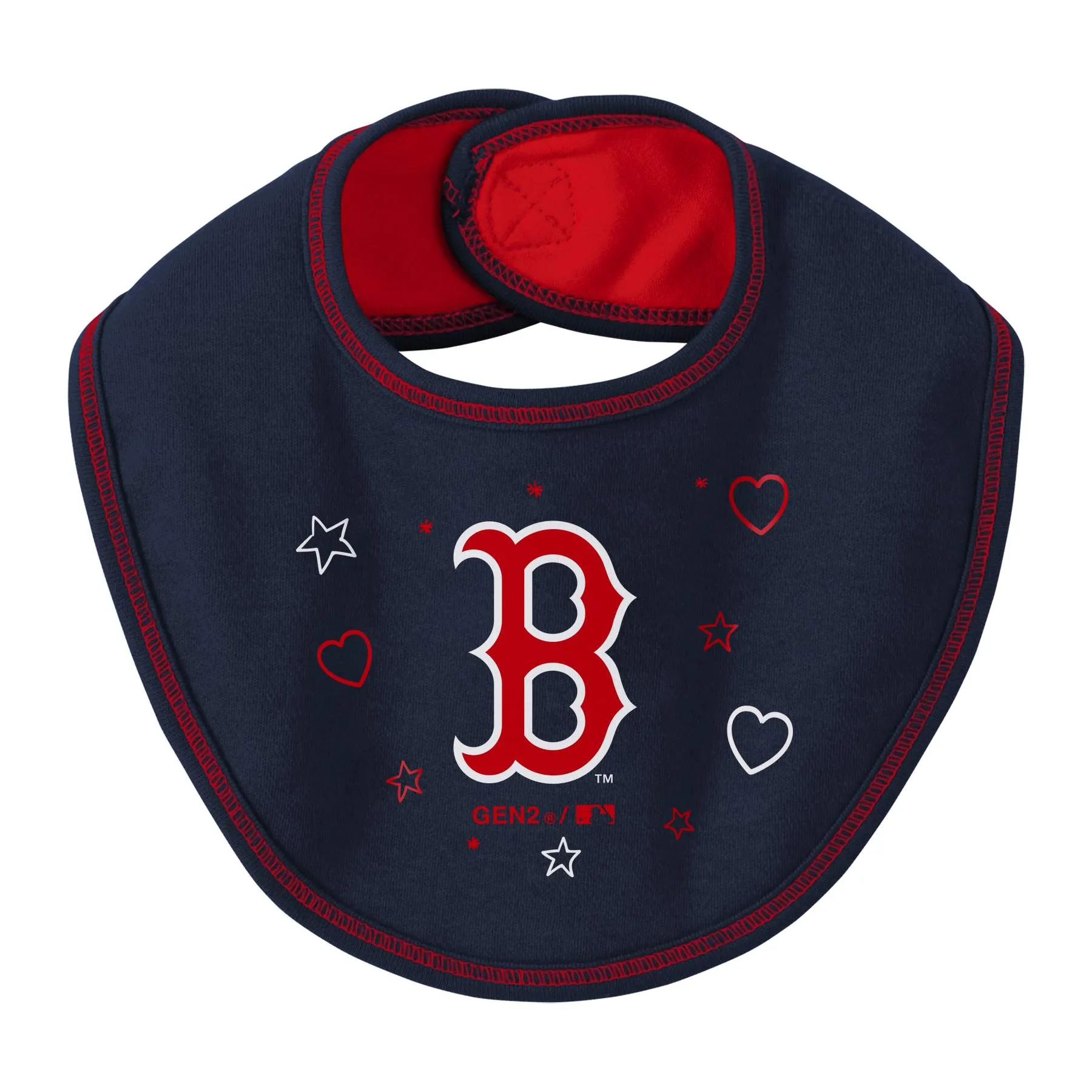 Red Sox Girl Bodysuit, Bib and Bootie Set