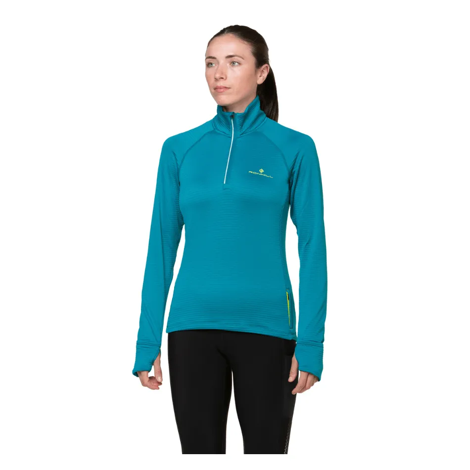 Ronhill Women's Winter 1/2 Zip Top in Marine/Acid AW24