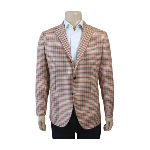 Sartorio Sport Coat - Orange Tattersall