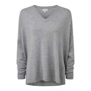 Schoffel Devon Merino Ladies Jumper - Silver Grey