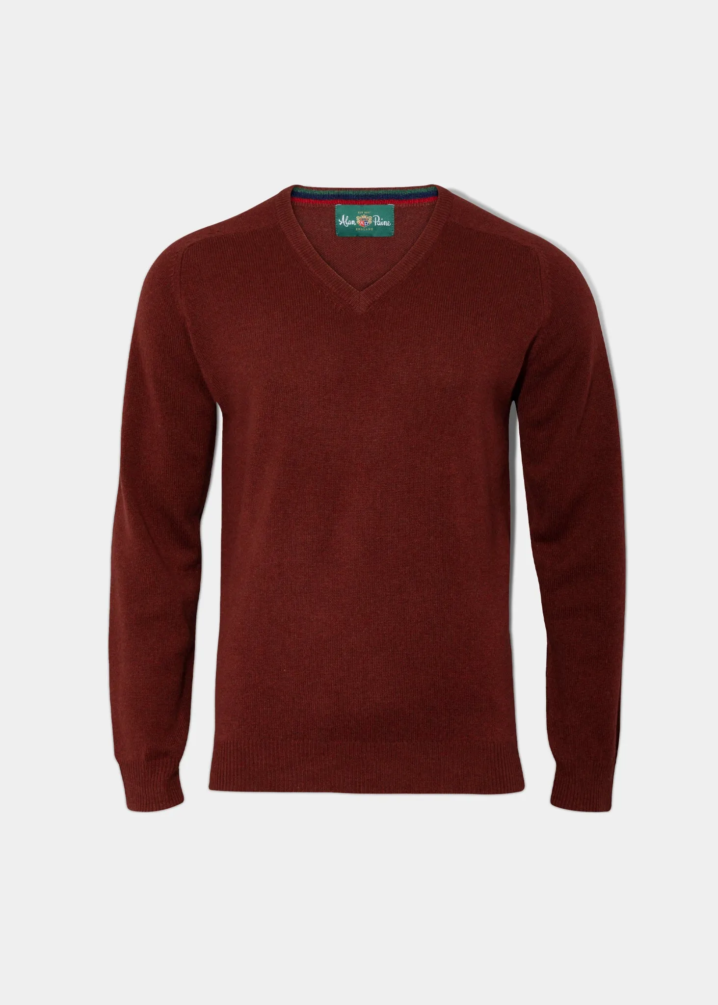 Streetly Men's V Neck Jumper In Nebula - Classic Fit