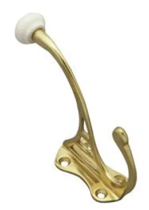 Superior Brass Hat & Coat Hook PB 110mm (Proj. 72mm)