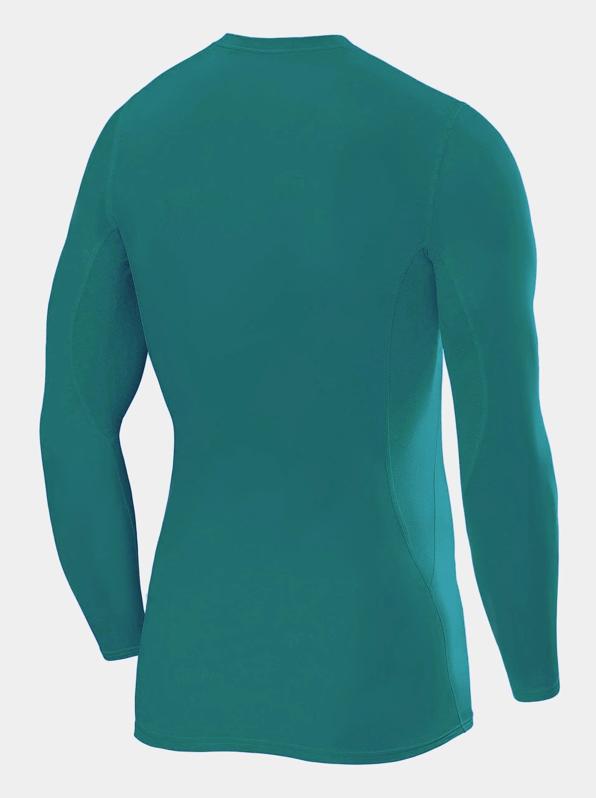 SuperThermal Compression Base Layer Long Sleeve Crew Neck For Men With Brushed Inner Fabric