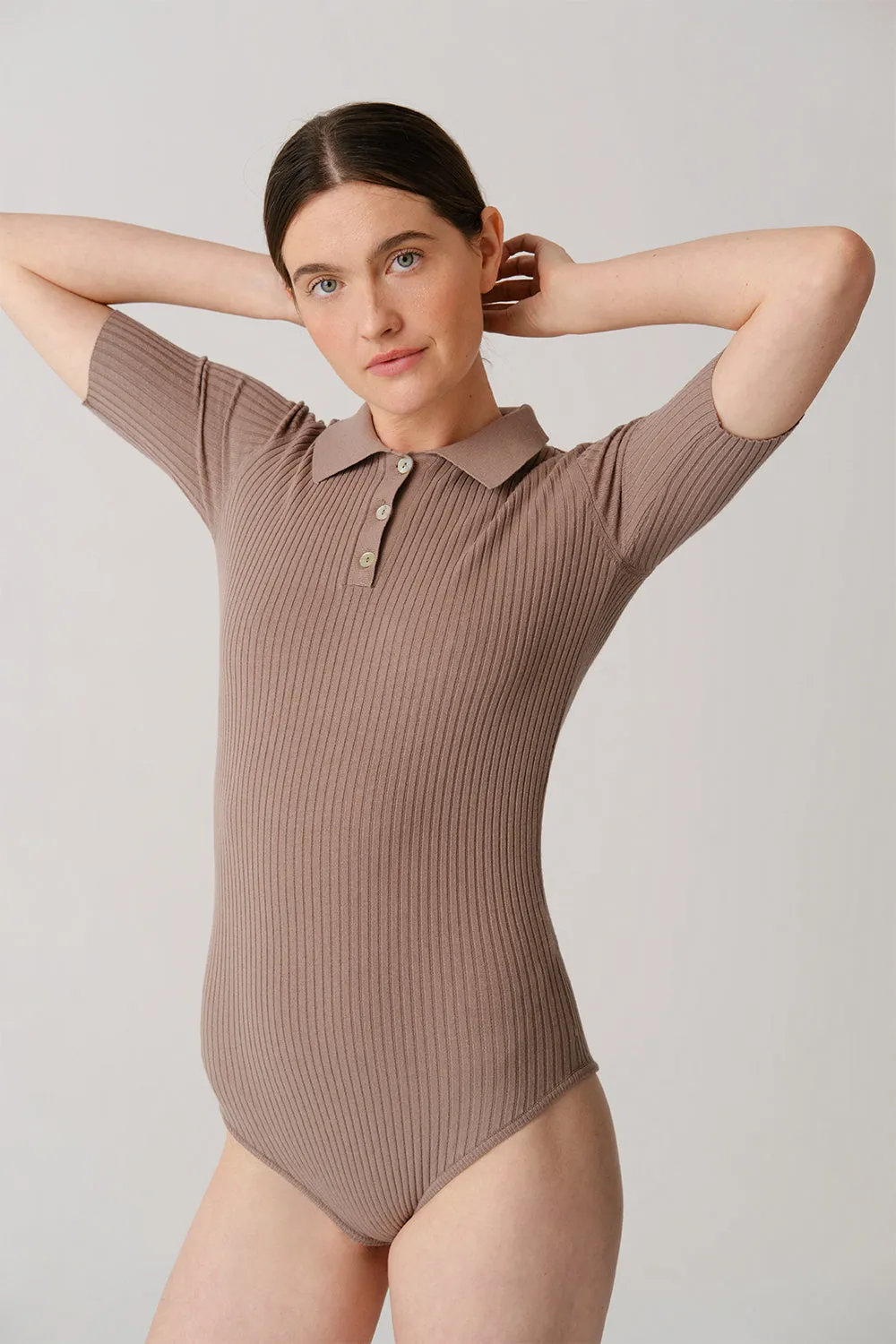 Tennis Bodysuit Light Brown