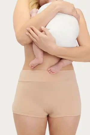 The Maternity and Postpartum Boyshort - Sand