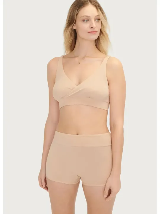 The Maternity and Postpartum Boyshort - Sand