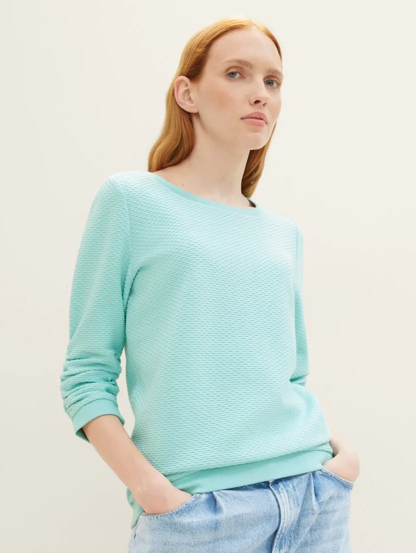 TOM TAILOR - Structured Sweatshirt - 1039979