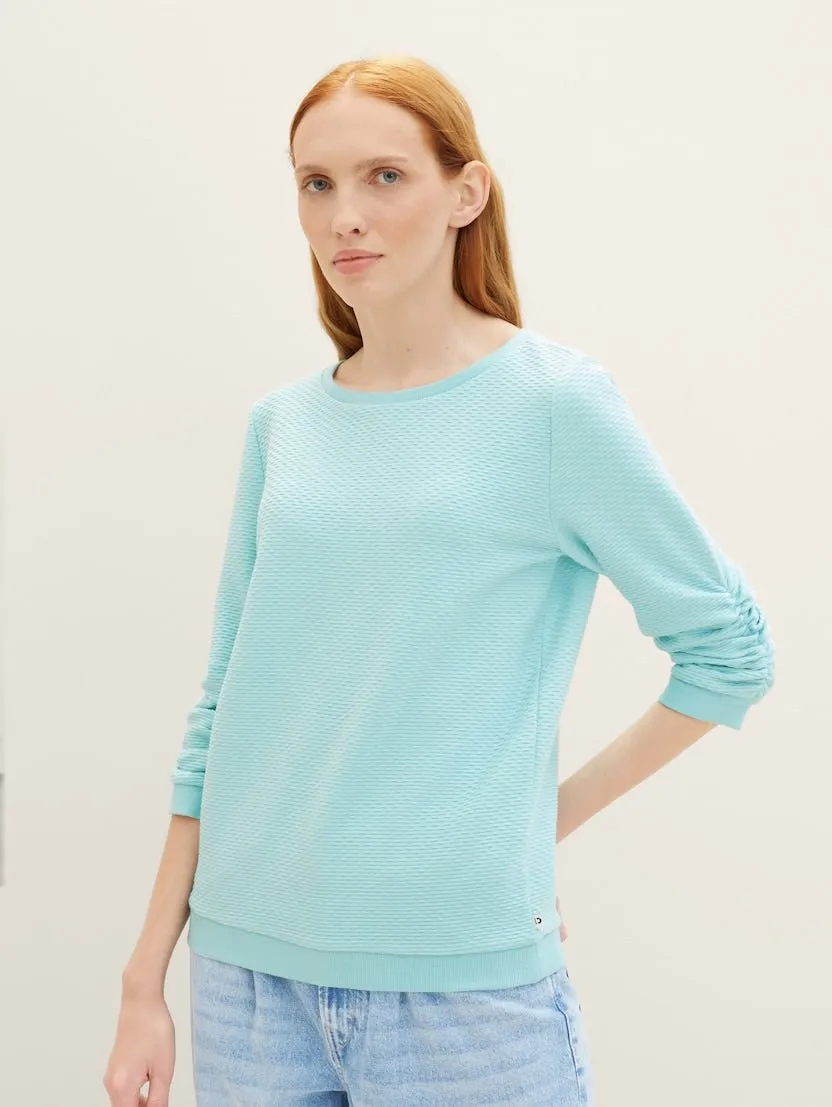 TOM TAILOR - Structured Sweatshirt - 1039979