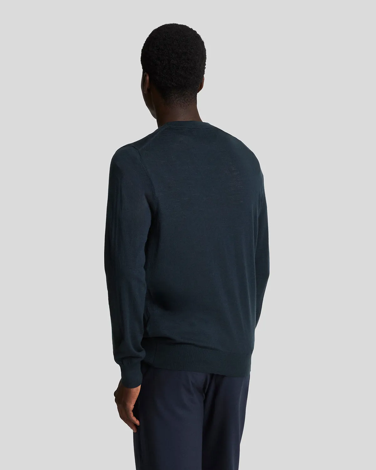 Tonal Eagle Merino Crew Neck Jumper