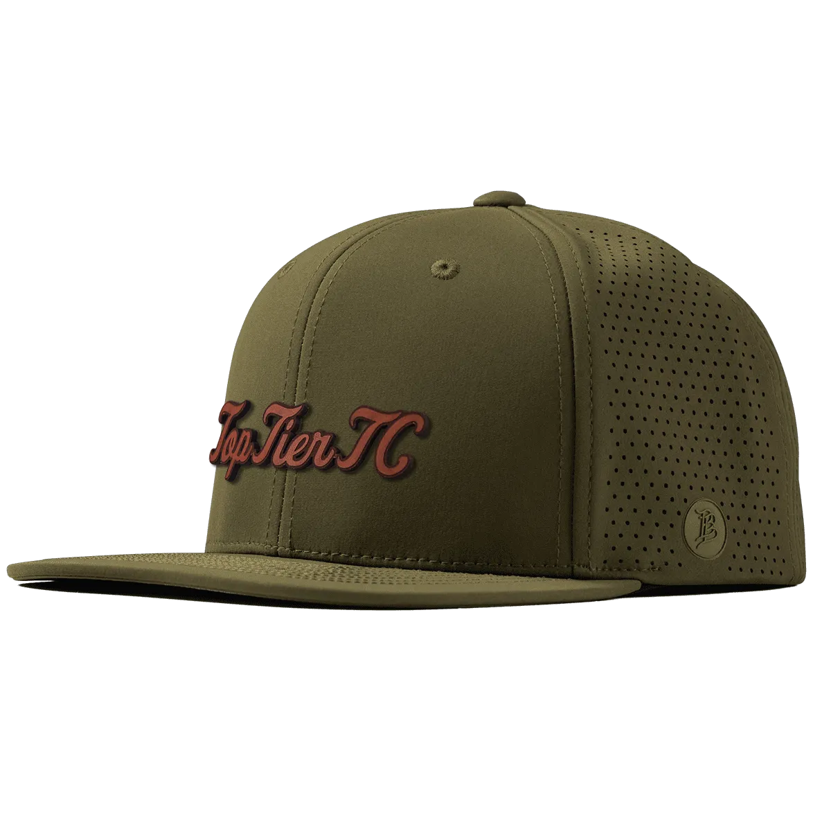 Top Tier Script Tan Flat Elite