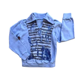 Vintage 1970's Blue Jumper 10-12Y