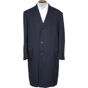 Vintage 60s Mens Crombie Cloth Wool Overcoat Custom Tailored Coat Size L 1964