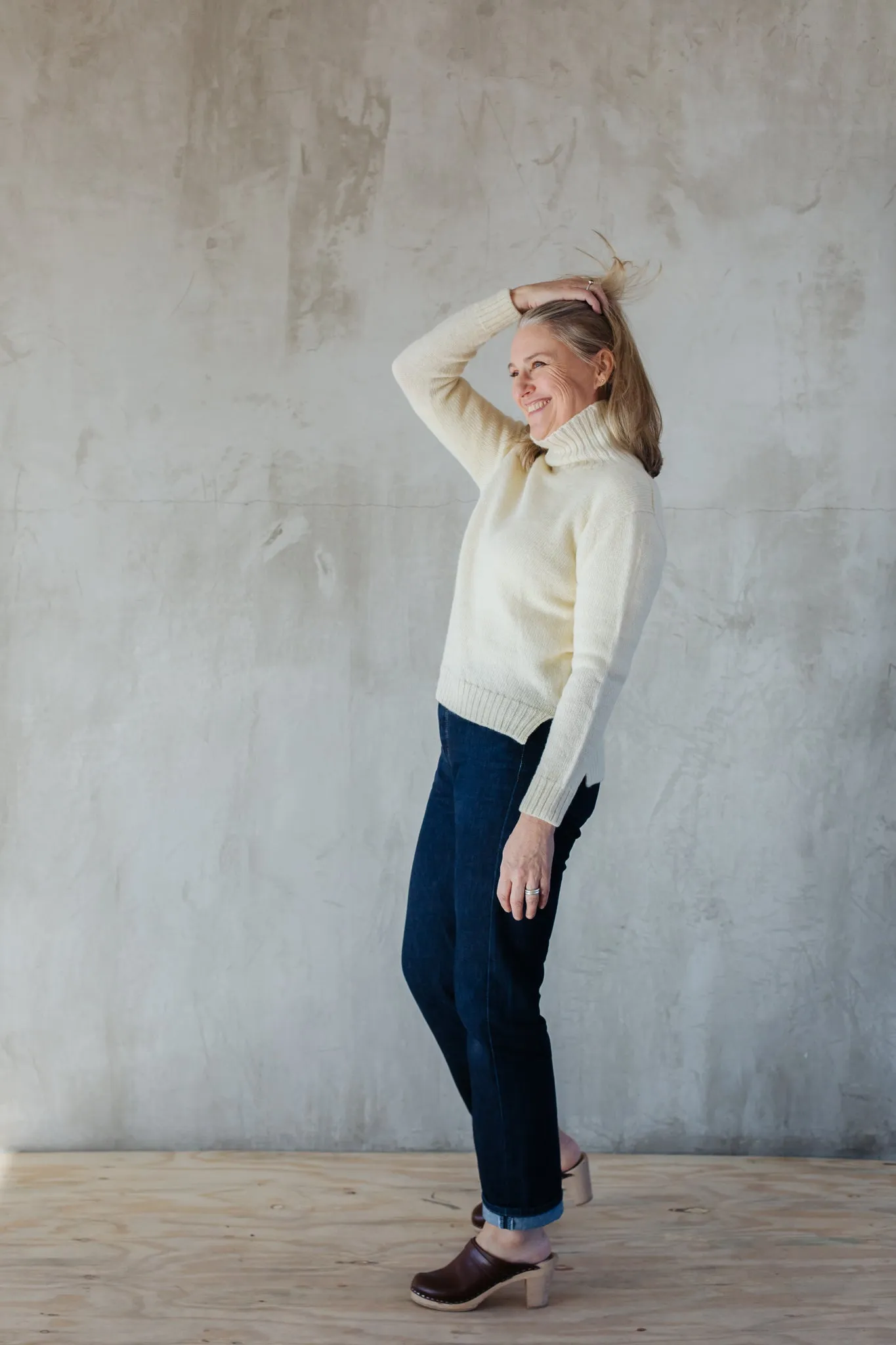 Women's Plain Knit Lambswool Jumper